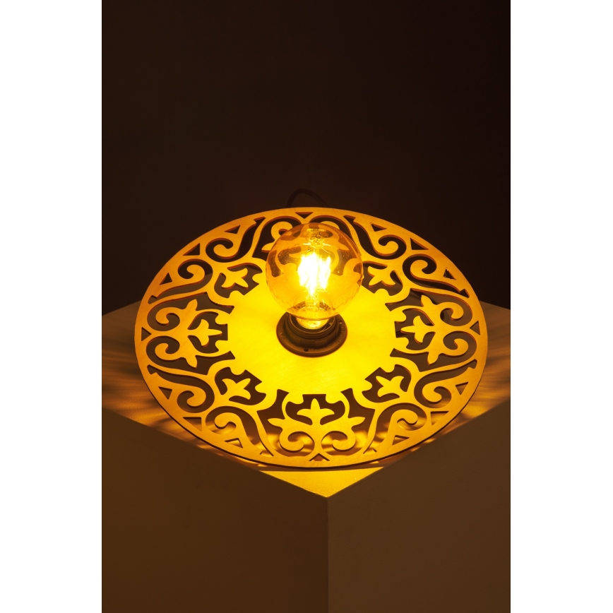 Luster na sajli FALCO 1xE27/60W/230V pr. 30 cm bež