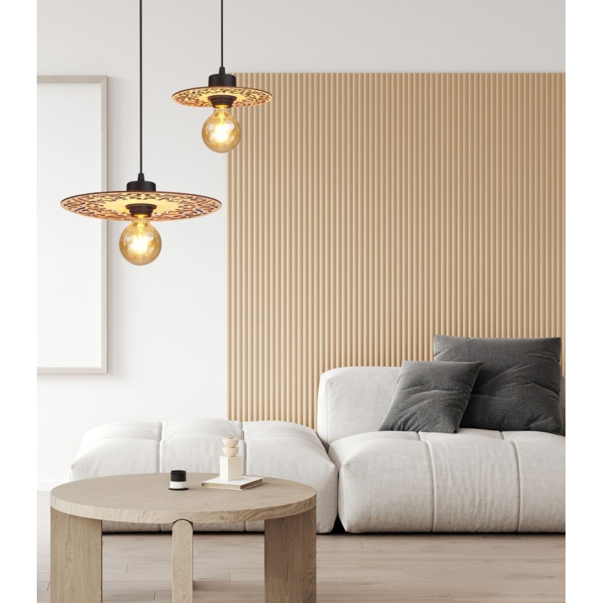 Luster na sajli FALCO 1xE27/60W/230V pr. 30 cm bež