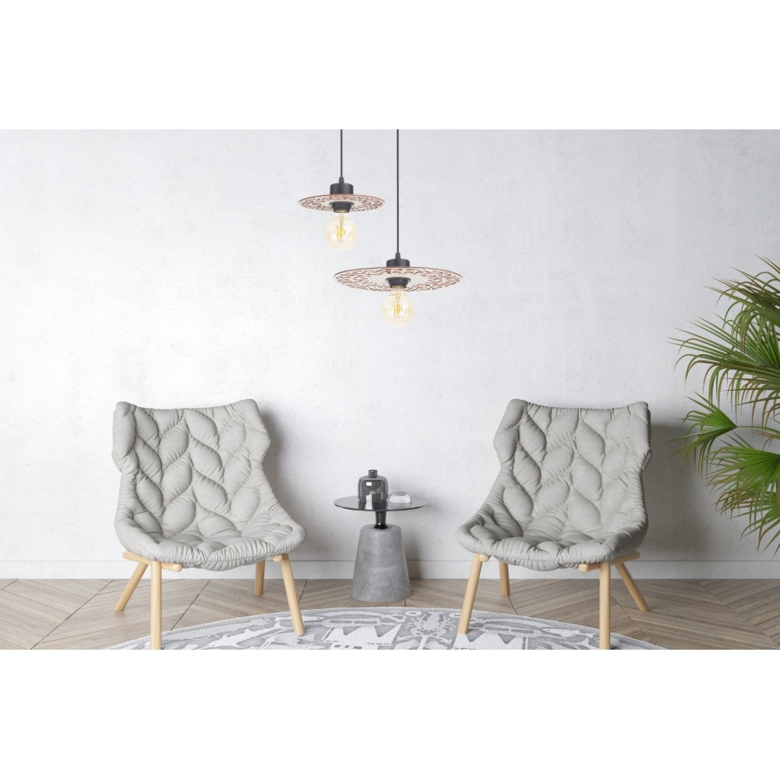 Luster na sajli FALCO 1xE27/60W/230V pr. 30 cm bež