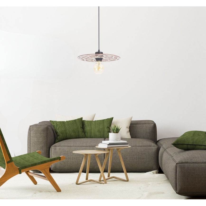 Luster na sajli FALCO 1xE27/60W/230V pr. 30 cm bež