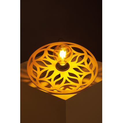Luster na sajli FALCO 1xE27/60W/230V pr. 30 cm bež