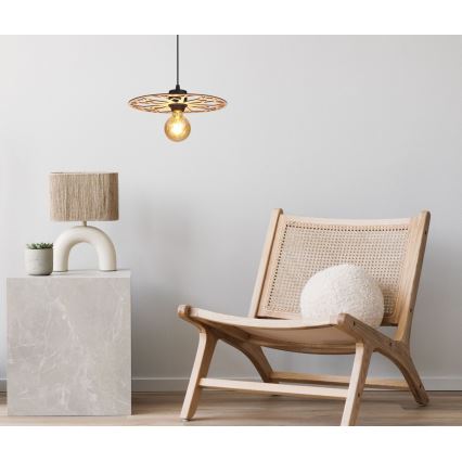 Luster na sajli FALCO 1xE27/60W/230V pr. 30 cm bež