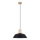 Luster na sajli FANO 1xE27/15W/230V pr. 34 cm crna