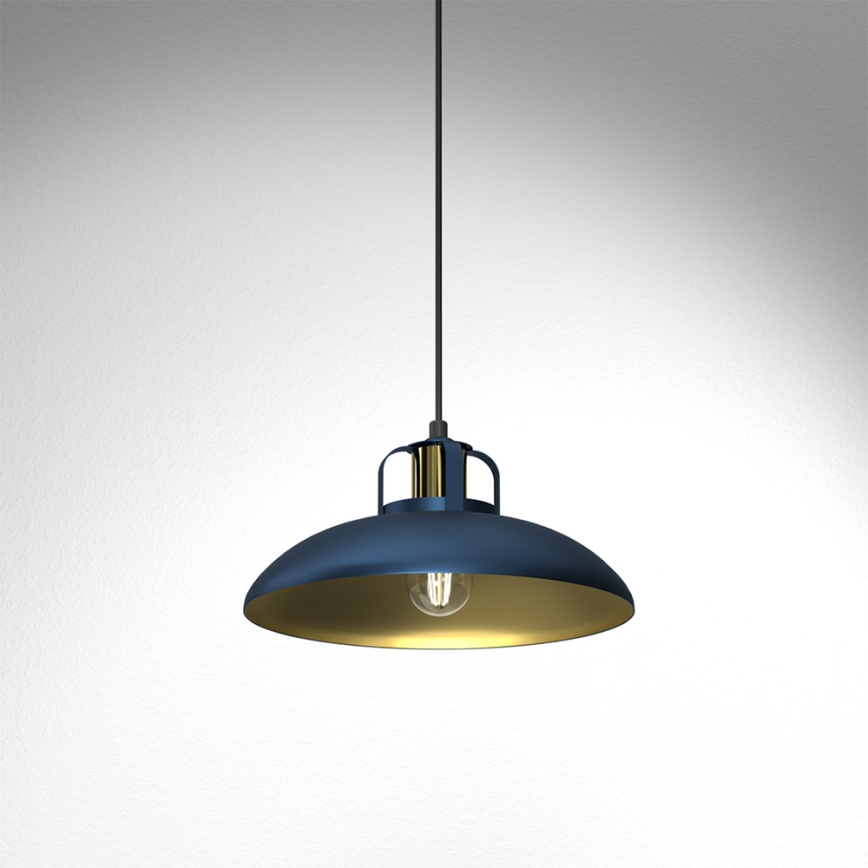 Luster na sajli FELIX 1xE27/60W/230V plava