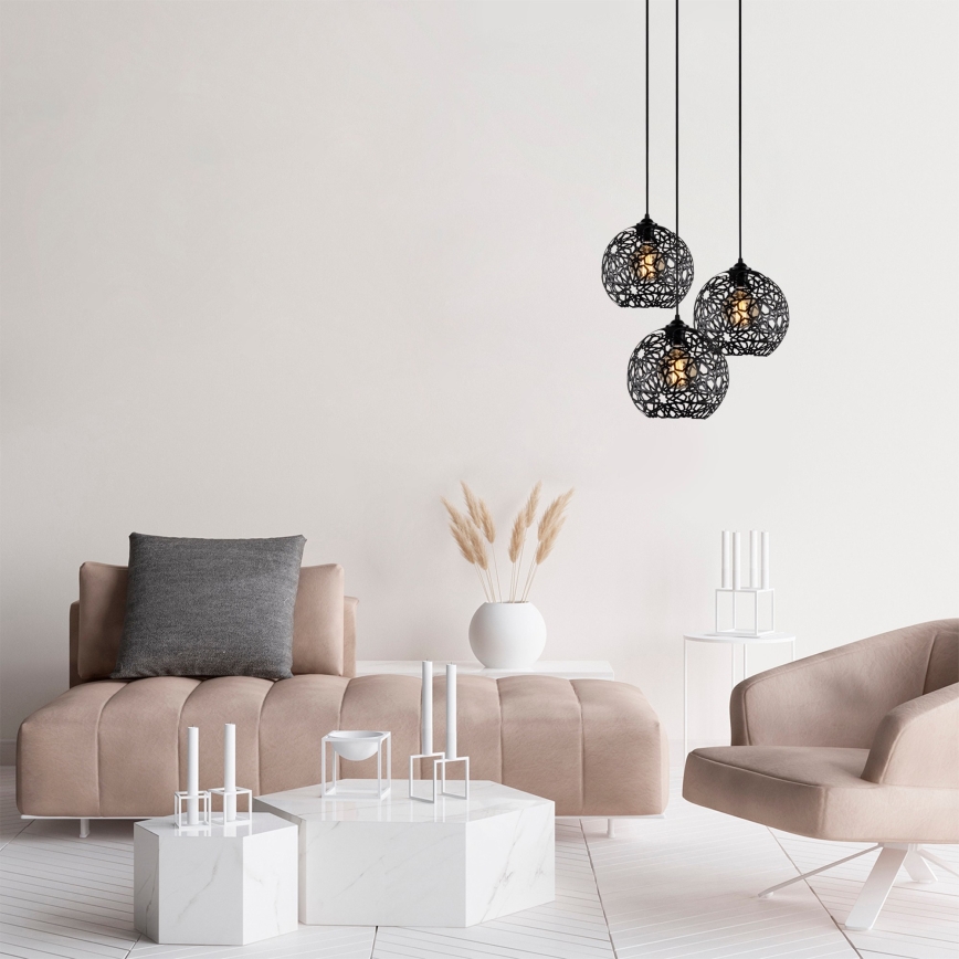 Luster na sajli FELLINI 3xE27/100W/230V