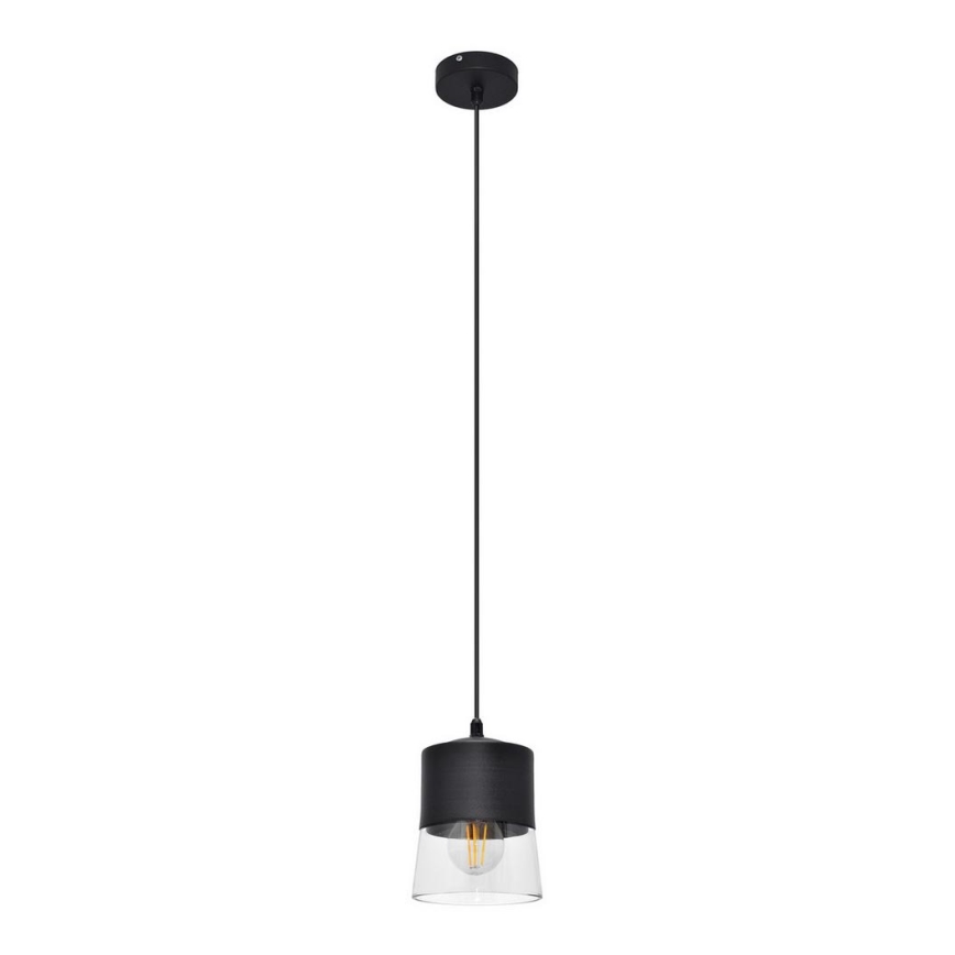 Luster na sajli FERGIE 1xE27/15W/230V crna