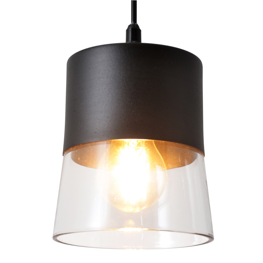 Luster na sajli FERGIE 1xE27/15W/230V crna