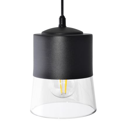 Luster na sajli FERGIE 1xE27/15W/230V crna