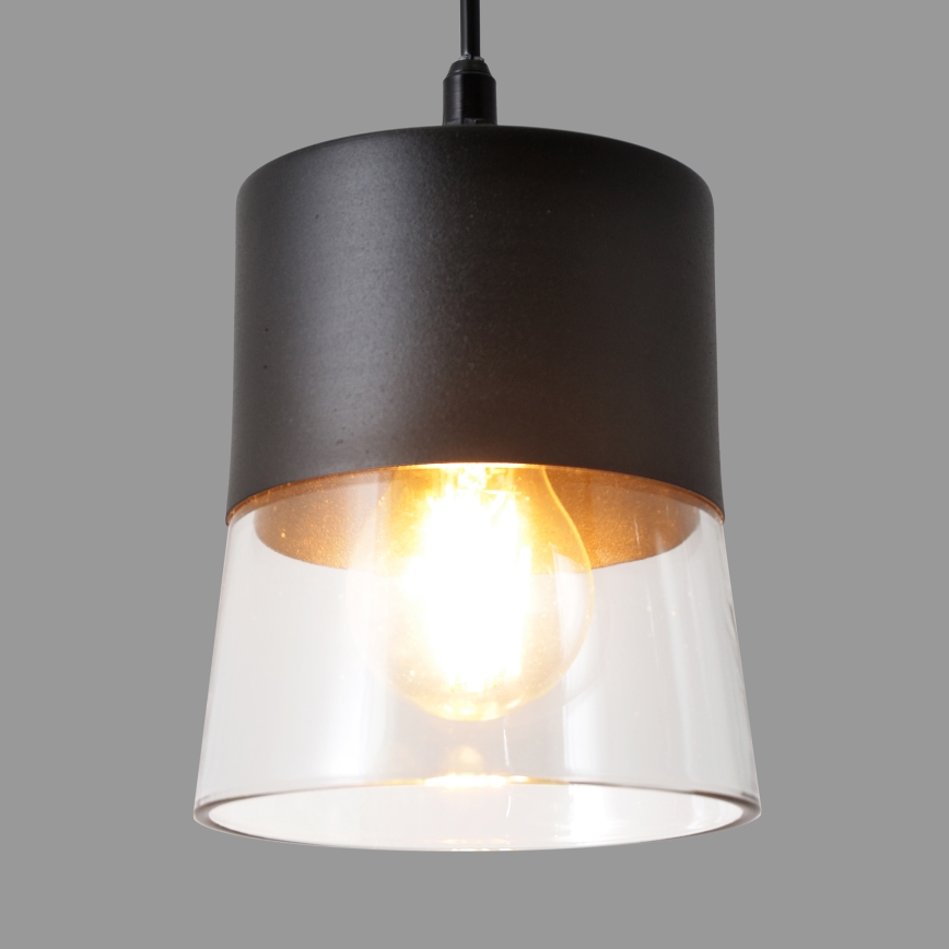 Luster na sajli FERGIE 1xE27/15W/230V crna