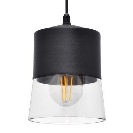 Luster na sajli FERGIE 1xE27/15W/230V crna