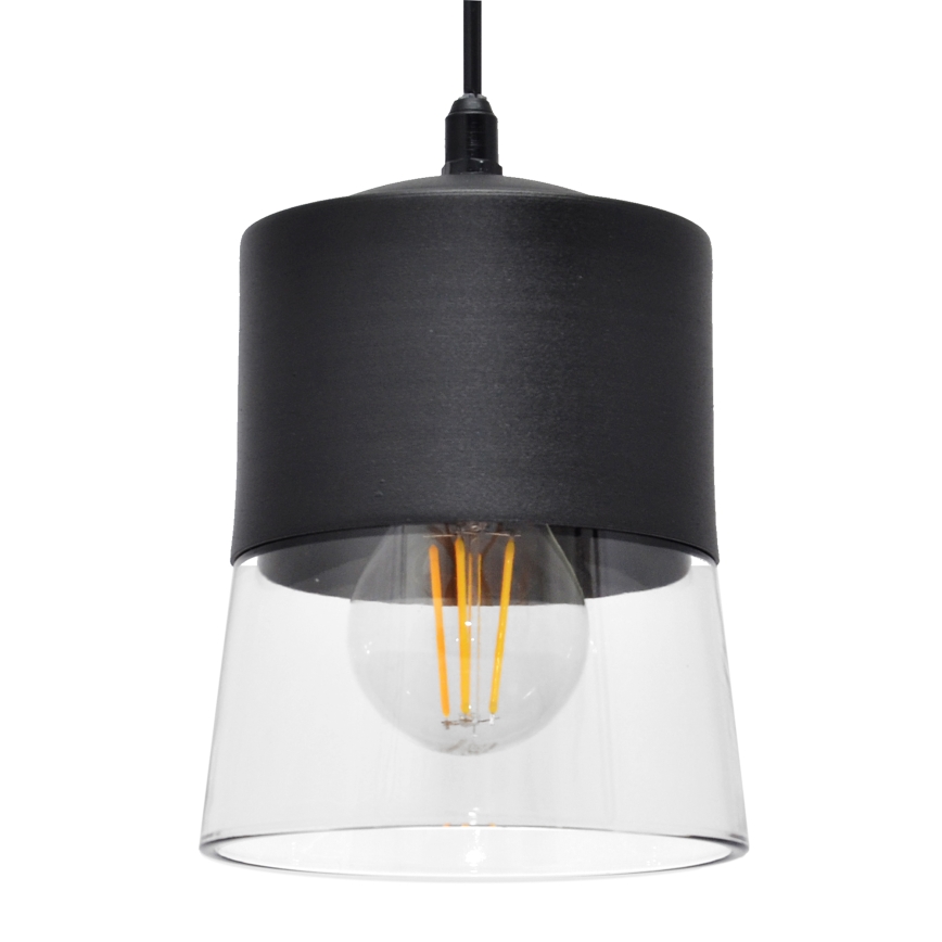 Luster na sajli FERGIE 1xE27/15W/230V crna