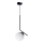 Luster na sajli FIRA 1xE27/60W/230V crna