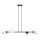 Luster na sajli FIRA 4xE27/60W/230V crna