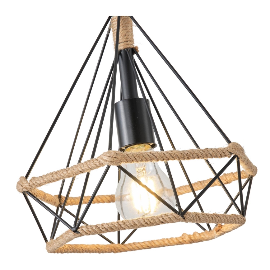 Luster na sajli FLARE 1xE27/15W/230V pr. 25 cm bež