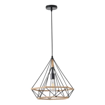 Luster na sajli FLARE 1xE27/15W/230V pr. 38 cm bež