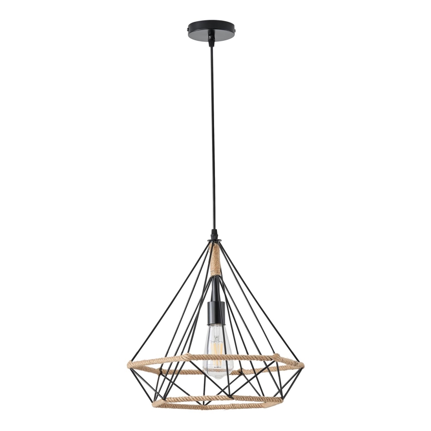 Luster na sajli FLARE 1xE27/15W/230V pr. 38 cm bež