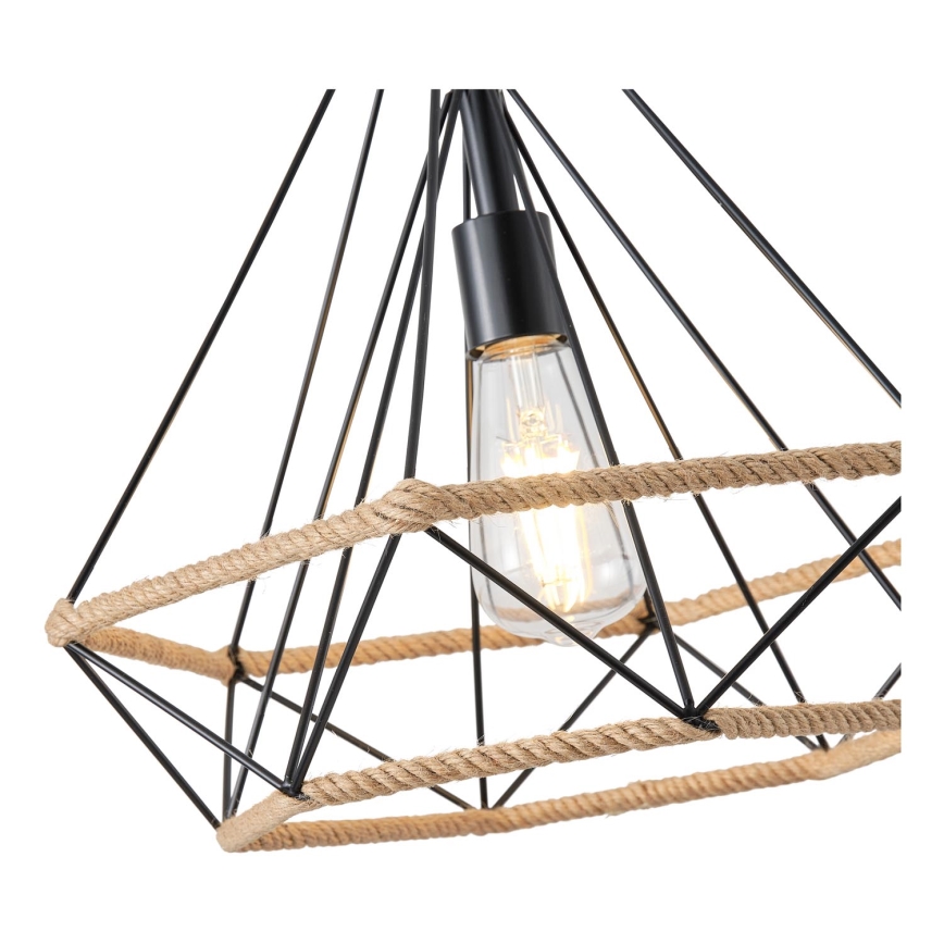 Luster na sajli FLARE 1xE27/15W/230V pr. 38 cm bež