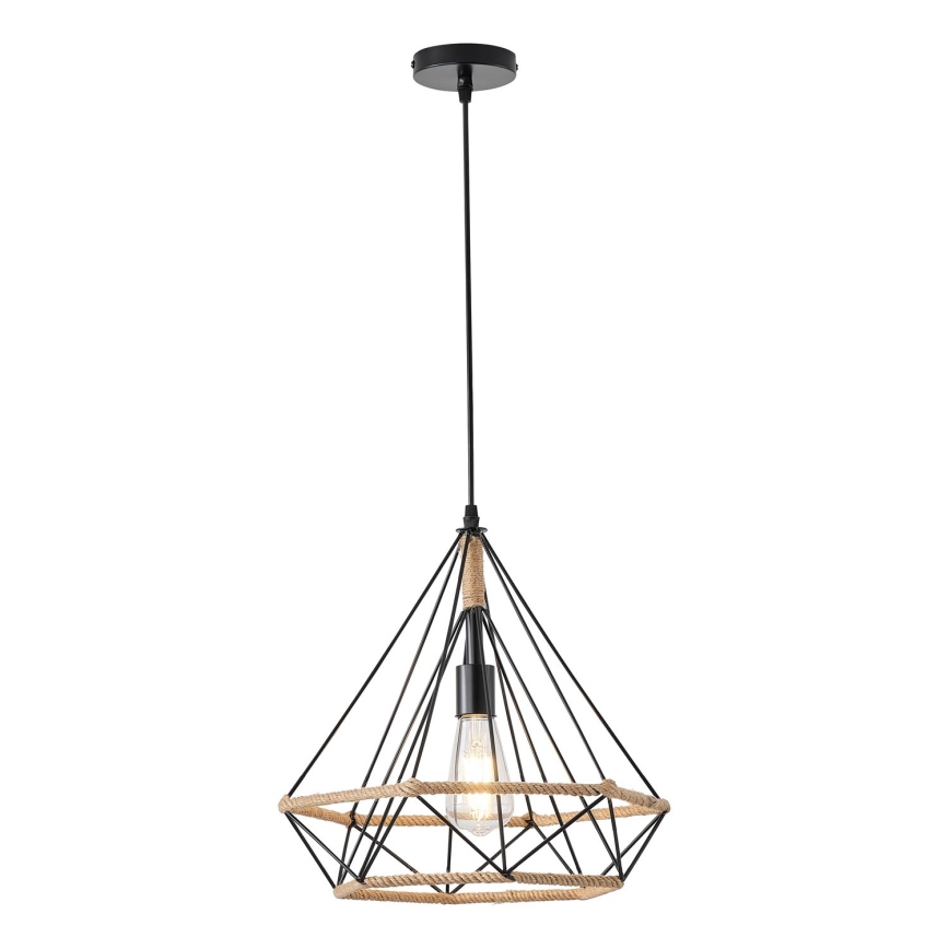 Luster na sajli FLARE 1xE27/15W/230V pr. 38 cm bež