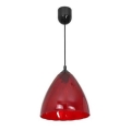 Luster na sajli FLASH 1xE27/60W/230V crvena