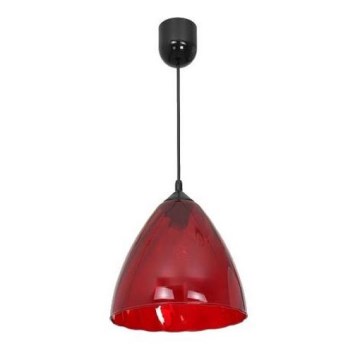 Luster na sajli FLASH 1xE27/60W/230V crvena