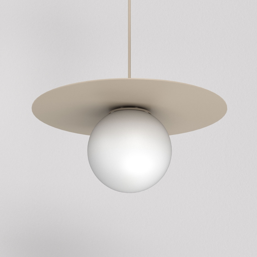 Luster na sajli FLAT 1xE27/15W/230V bež