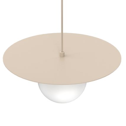 Luster na sajli FLAT 1xE27/15W/230V bež