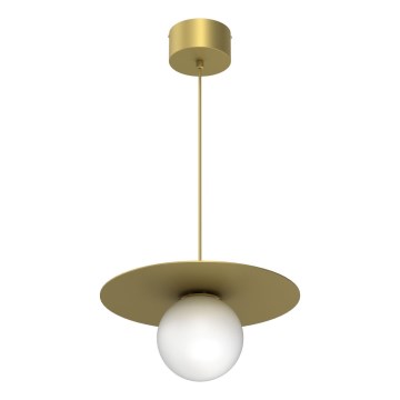 Luster na sajli FLAT 1xE27/15W/230V zlatni
