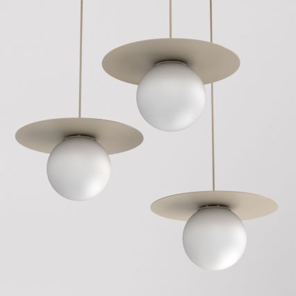 Luster na sajli FLAT 3xE27/15W/230V bež