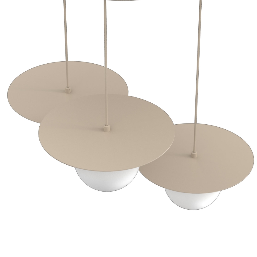 Luster na sajli FLAT 3xE27/15W/230V bež