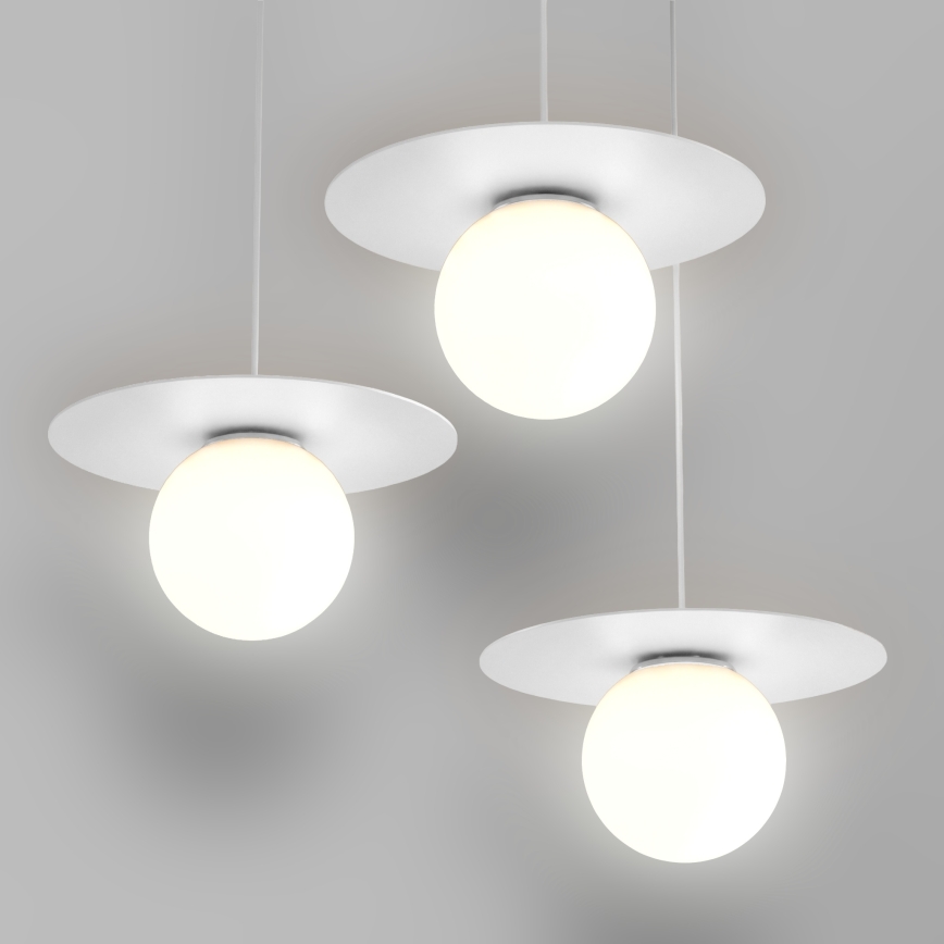 Luster na sajli FLAT 3xE27/15W/230V bijela