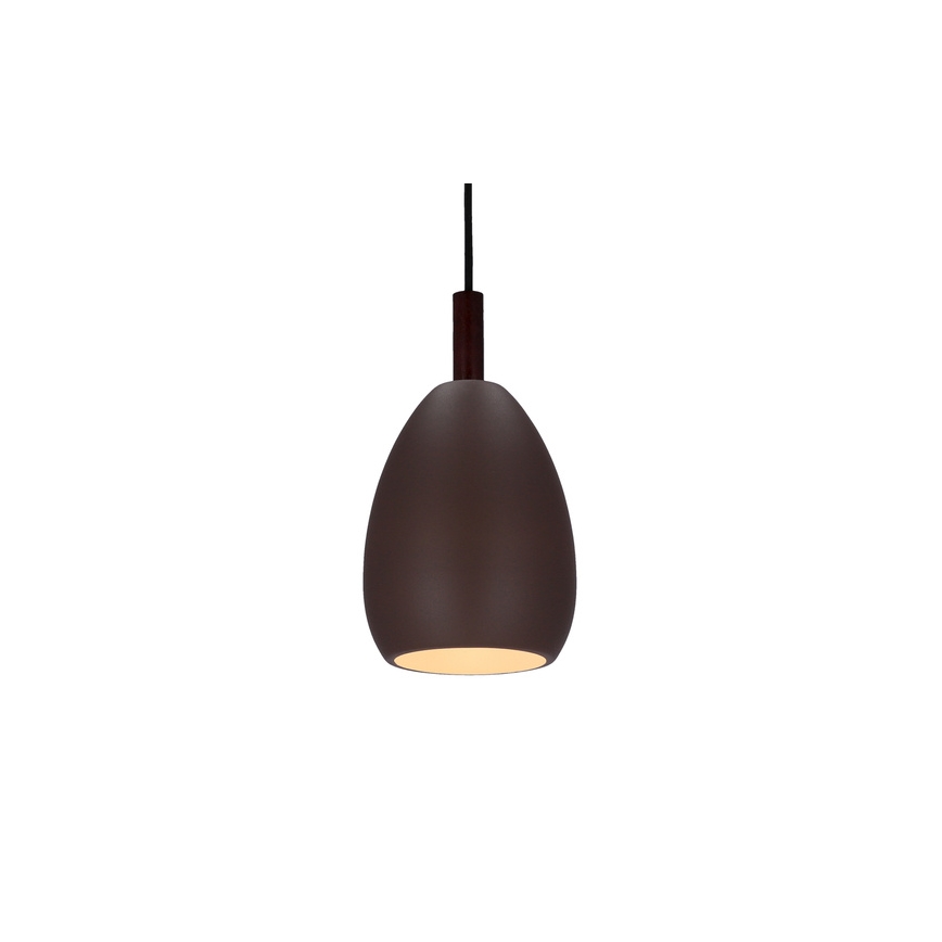 Luster na sajli FLEN 1xE27/40W/230V pr. 16 cm smeđa