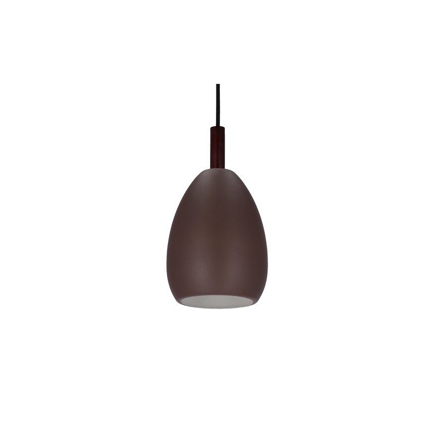 Luster na sajli FLEN 1xE27/40W/230V pr. 16 cm smeđa