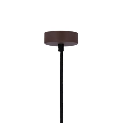Luster na sajli FLEN 1xE27/40W/230V pr. 16 cm smeđa