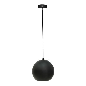 Luster na sajli FLEN 1xE27/40W/230V pr. 20 cm crna