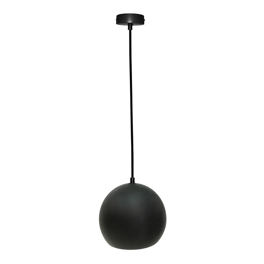 Luster na sajli FLEN 1xE27/40W/230V pr. 20 cm crna