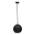 Luster na sajli FLEN 1xE27/40W/230V pr. 20 cm crna