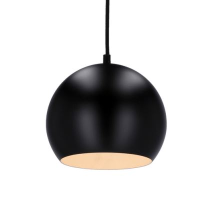 Luster na sajli FLEN 1xE27/40W/230V pr. 20 cm crna