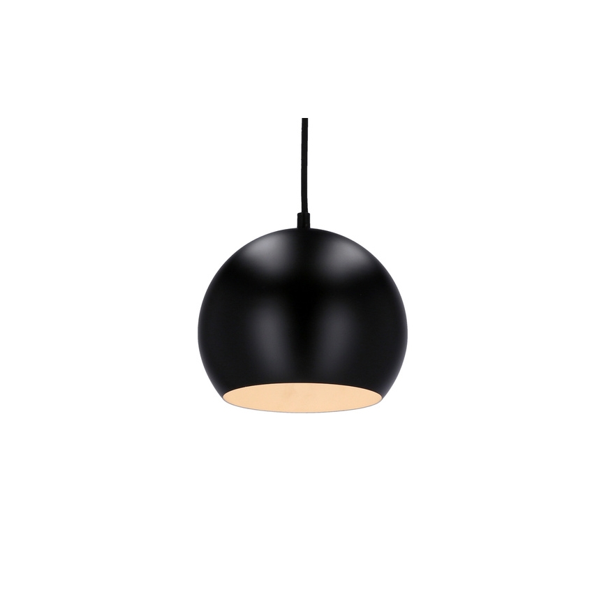 Luster na sajli FLEN 1xE27/40W/230V pr. 20 cm crna