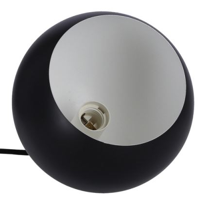 Luster na sajli FLEN 1xE27/40W/230V pr. 20 cm crna
