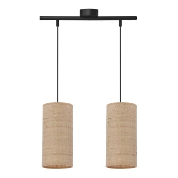 Luster na sajli FLERI 2xE27/60W/230V ratan