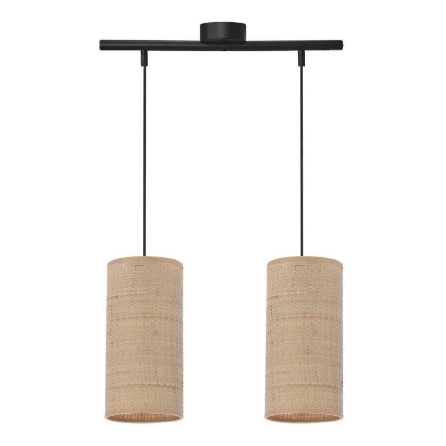 Luster na sajli FLERI 2xE27/60W/230V ratan