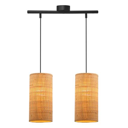 Luster na sajli FLERI 2xE27/60W/230V ratan