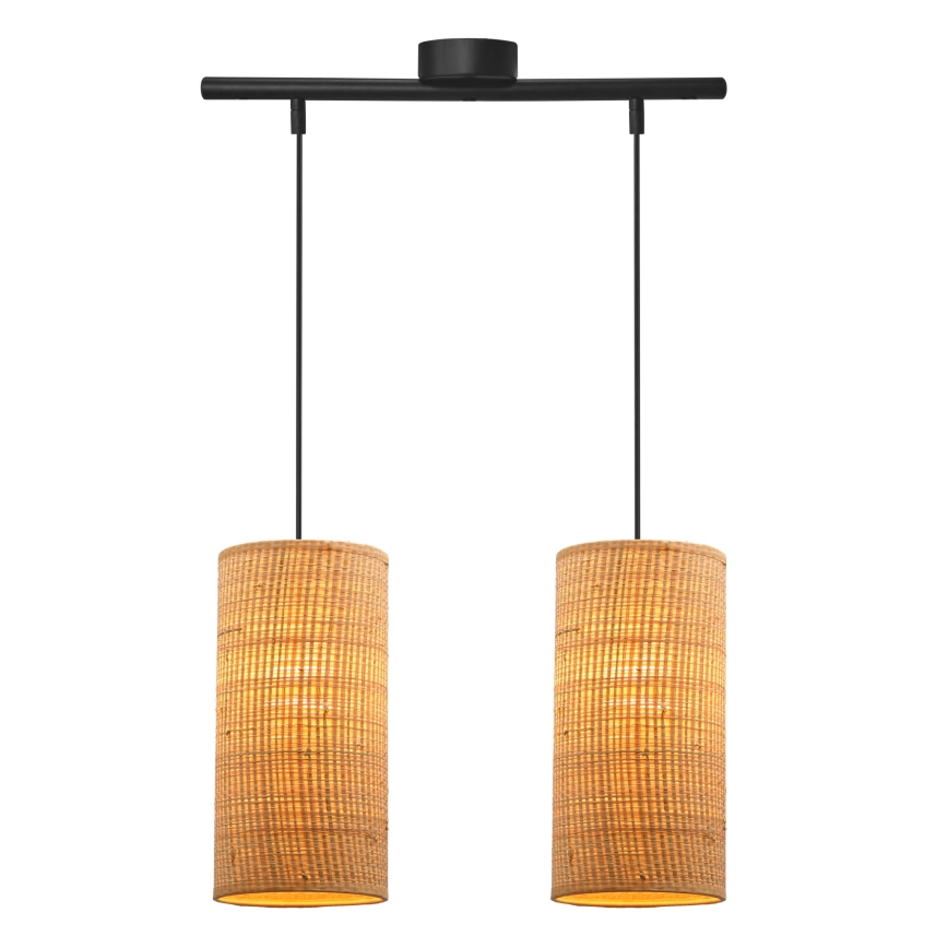 Luster na sajli FLERI 2xE27/60W/230V ratan
