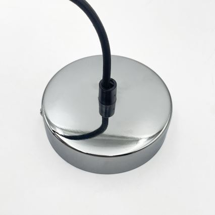 Luster na sajli FLO 1xE27/15W/230V sjajni krom/proziran