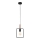 Luster na sajli FRAME 1xE27/60W/230V crna