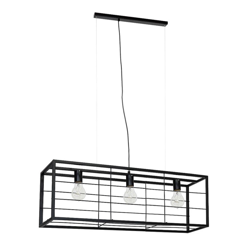Luster na sajli FRAME 3xE27/60W/230V