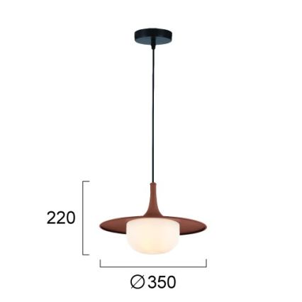 Luster na sajli FRED 1xG9/10W/230V smeđa