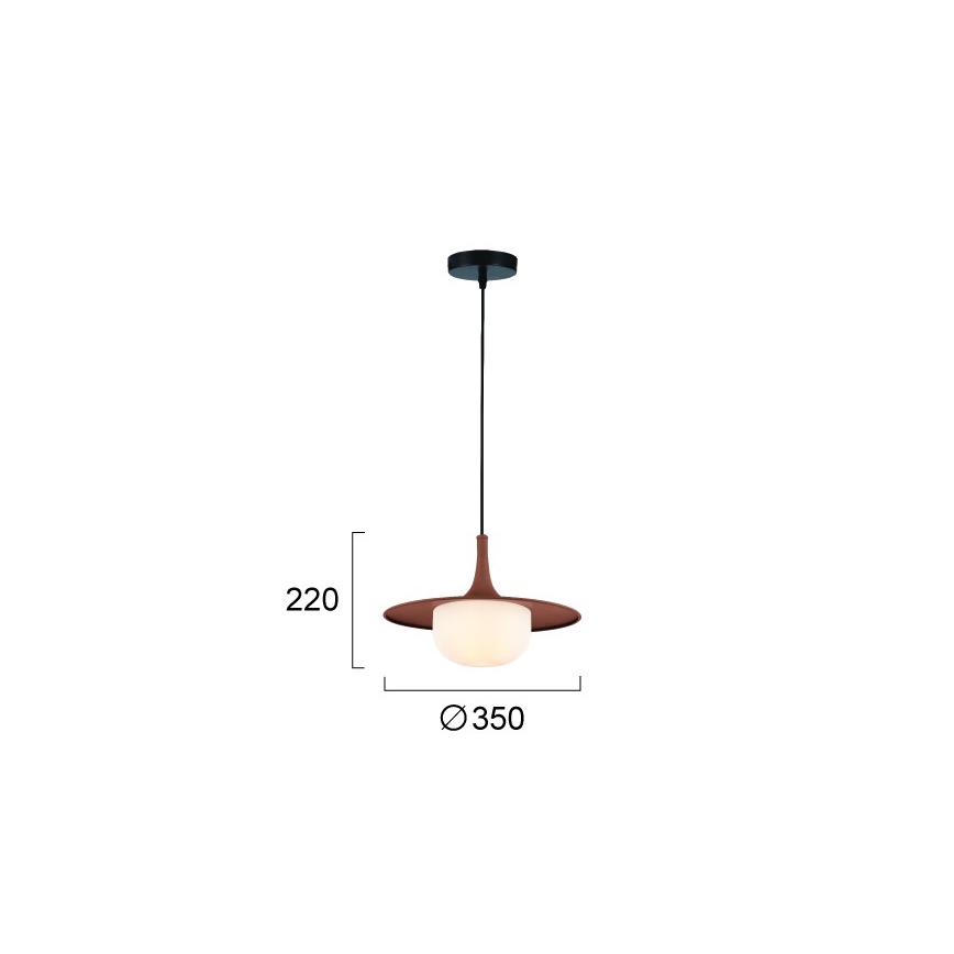 Luster na sajli FRED 1xG9/10W/230V smeđa
