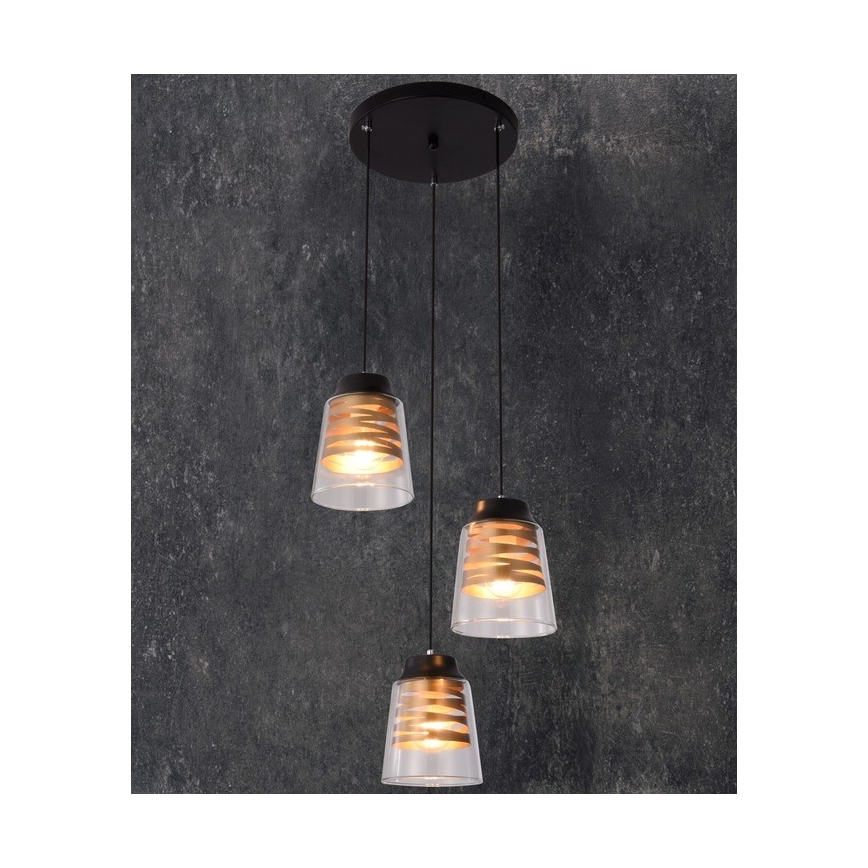 Luster na sajli FRESNO 3xE27/60W/230V