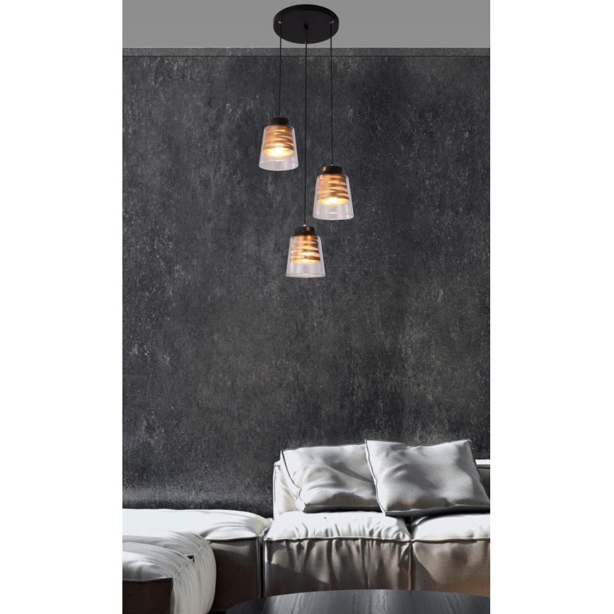 Luster na sajli FRESNO 3xE27/60W/230V
